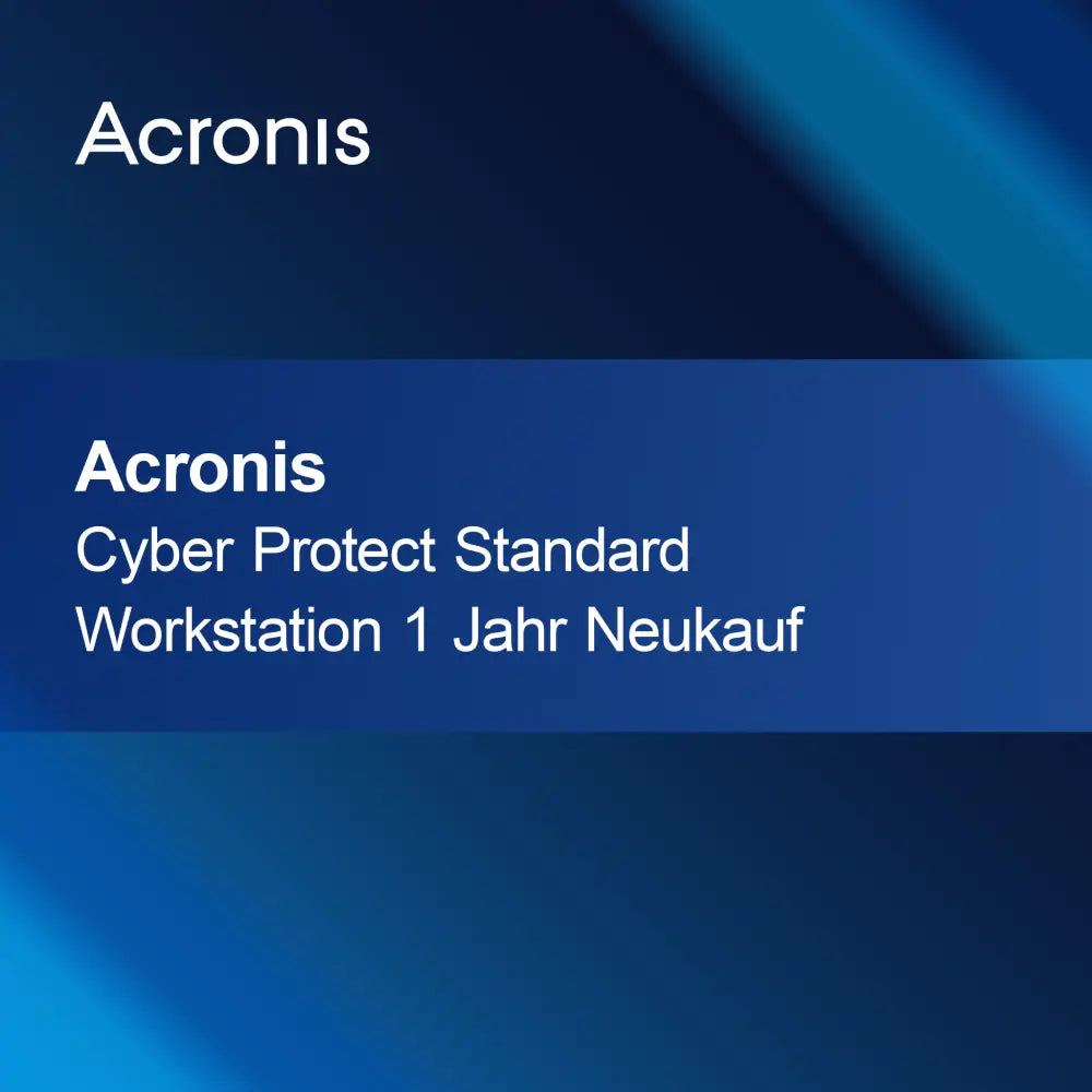 Acronis Cyber Protect Standard İş İstasyonu