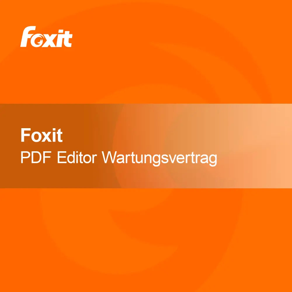 Foxit PDF Düzenleyici + Bakım Sözleşmesi