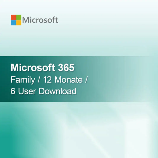Microsoft 365 Family / 12 Ay / 6 Kullanıcı İndirimi