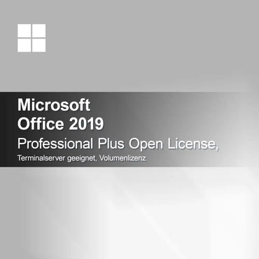 Microsoft Office 2019 Professional Plus Açık Lisans, Terminal Sunucu Uyumlu, Toplu Lisans