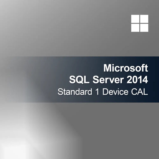 Microsoft SQL Server 2014 Standard 1 Cihaz CAL