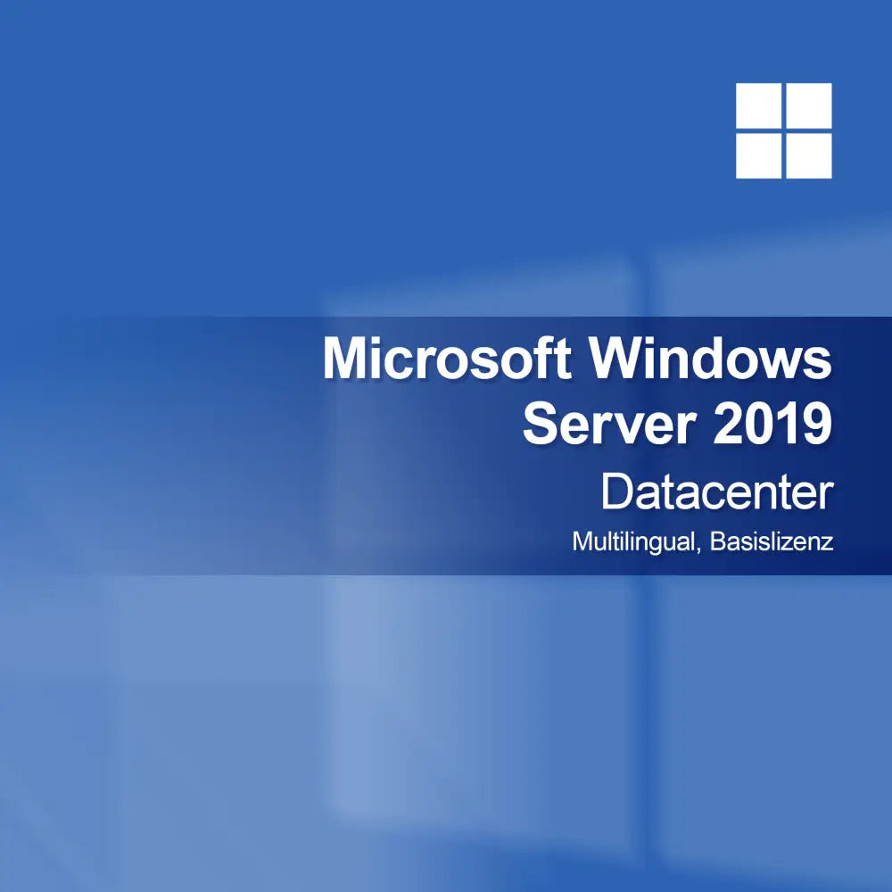 Microsoft Windows Server 2019 Datacenter, Çok Dilli, Temel Lisans