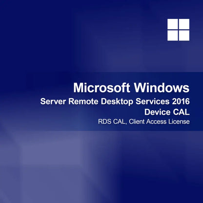 Microsoft Windows Server Uzaktan Masaüstü Hizmetleri 2016 Cihaz CAL, RDS CAL, İstemci Erişim Lisansı
